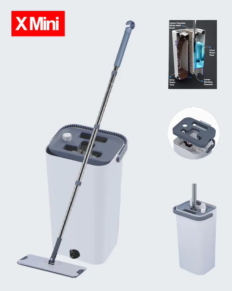 How to use Mopx Dual Zone Dual Control Dirty Water Separation Mop Bucket Set for efficient and flexible cleaning?