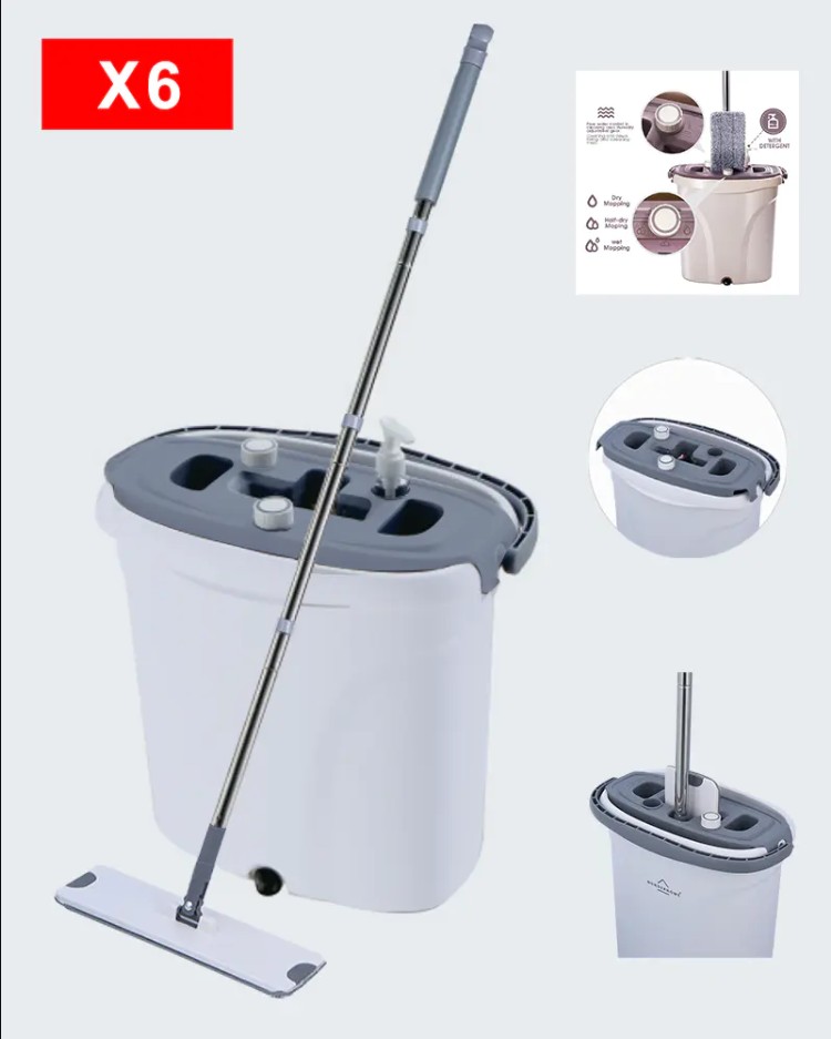 What is a flat mop bucket set?